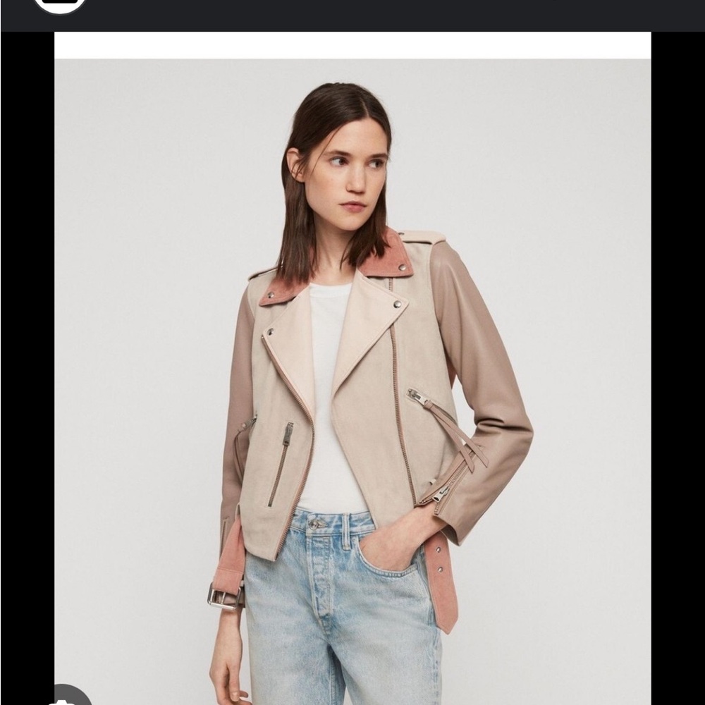 AllSaints Balfern leather biker jacket